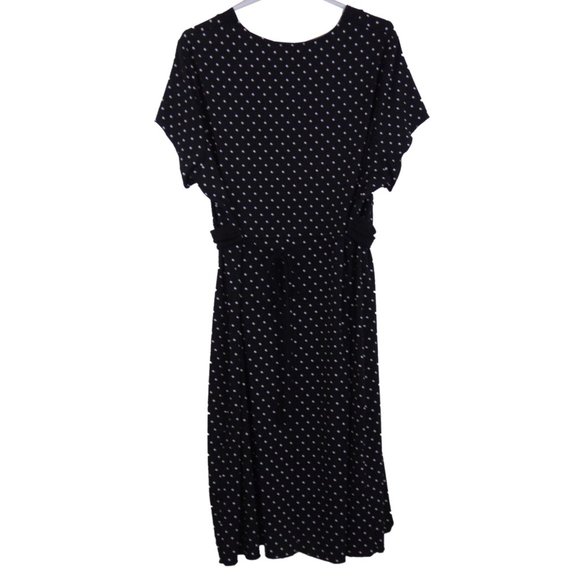 George Plus Black Polka Dot Dress - Size  3X - Picture 2 of 2